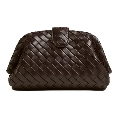 Bottega Veneta Телячья кожа Клатч Женский Коричневый