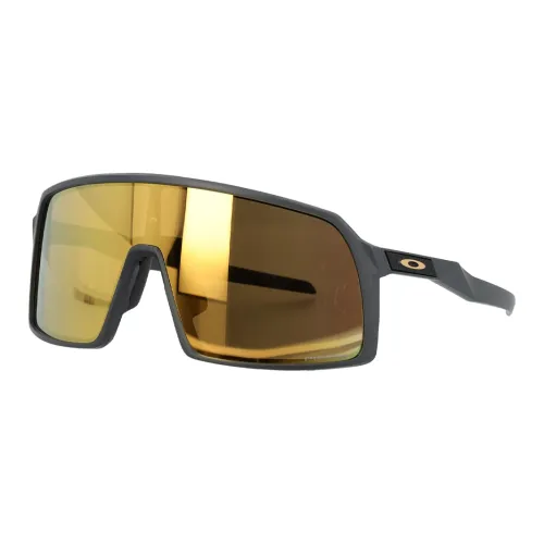 Oakley Ацетат Нерегулярная форма Солнцезащитные очки Унисекс Черный