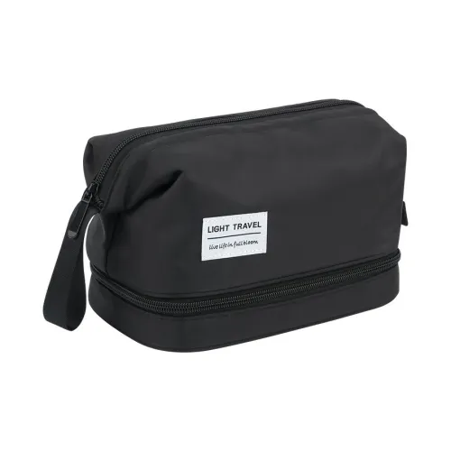 Elsvet Nylon Хранение Мешок Косметичка Туалетная сумка Большая Унисекс Белый Черный