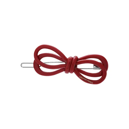 ROYALSASA Акриловые заколки для волос Женские Винтажный красный