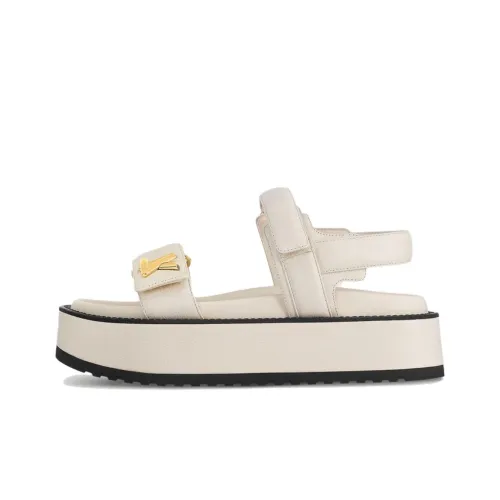 LOUIS VUITTON Sunset Beach Sandals Women's Ecru LOUIS VUITTON Закат Пляжные сандалии Женские Экрю