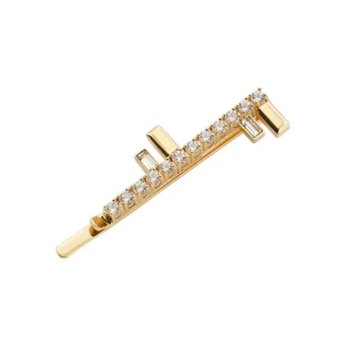 Fendi First Медный сплав Заколки для волос Золотой Женские