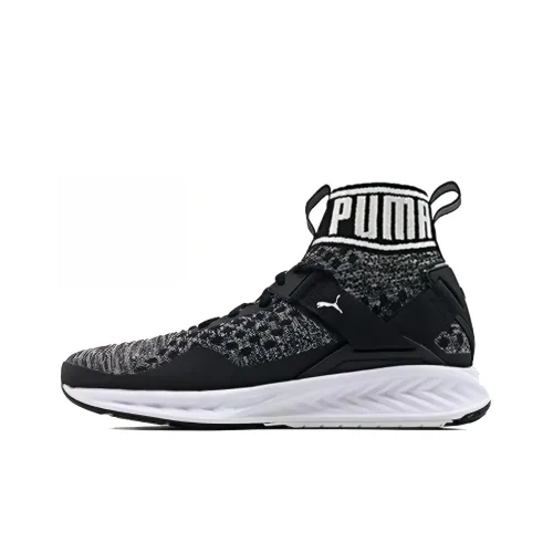 PUMA Ignite Evoknit MID Топ Кэжуал Женский Черный Белый