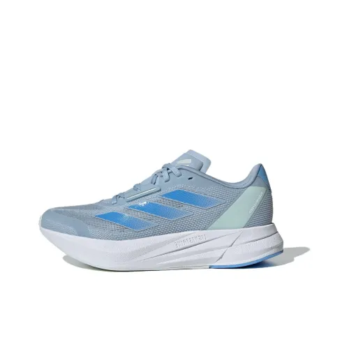 Adidas Duramo Speed Амортизация Износостойкий Низкий Топ Беговые кроссовки Женские Серый Синий