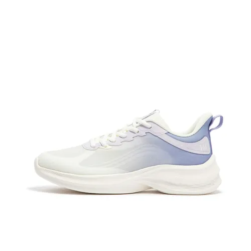 361° Амортизирующие подошва Устойчивая к истиранию Дышащая Низкий топ Беговые кроссовки Женские Микро-виноградный фиолетовый