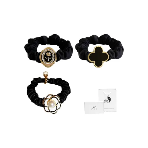 SENDME Сплав Резинки-спирали для волос Изящный Цветочный Резинка для волос 3 шт Женские