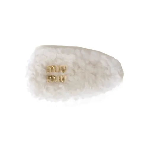 MIU MIU Металл Заколки для волос Женские Белые