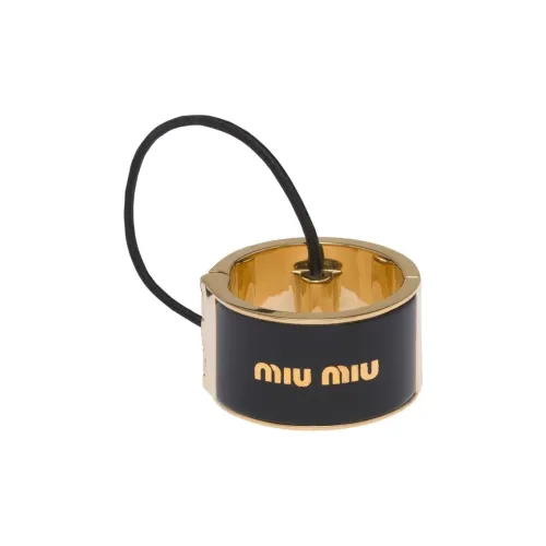 MIU MIU Металлическая заколка для волос Женская Черный Золото