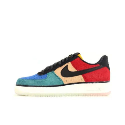 Nike Air Force 1 Low Топ Скейтборд Кроссовки Женские Синий Зеленый Красный