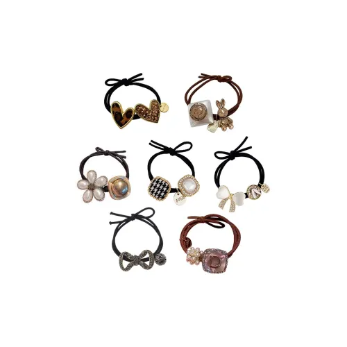 SENDME Резиновые Bands, Сплавы, Комбинированный Кубический Цирконий, Имитация Опала Резинки-спирали для волос Женские