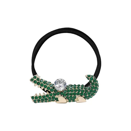 ROYALSASA 3 Strand Резиновая лента Сплав Искусственный кристалл Резинка для волос Женская