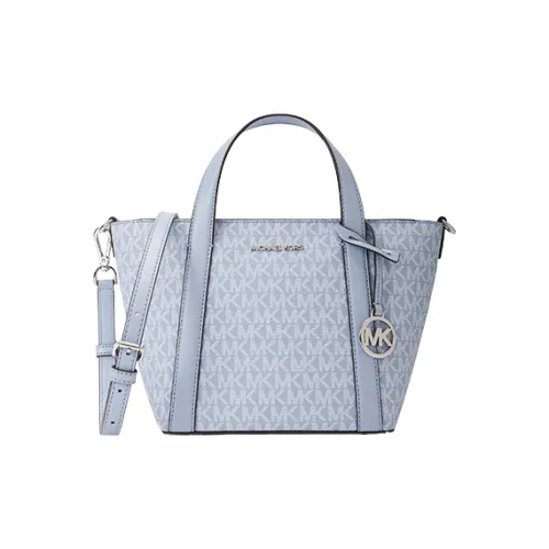 MICHAEL KORS Artificial Leather Portable One Shoulder Tote Small Women's Light Blue Denim Blue