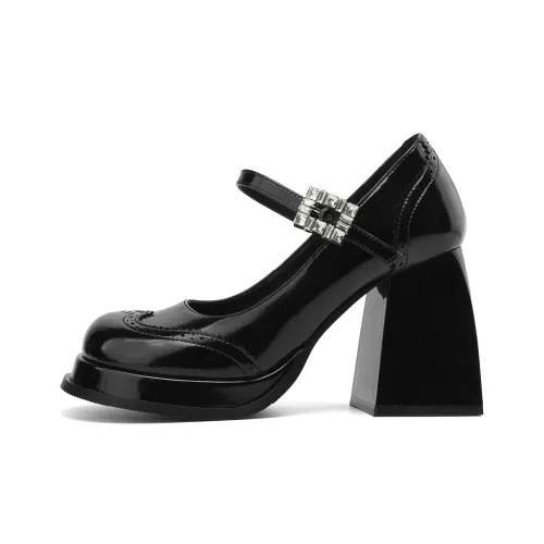 Daphne Грубый каблук Туфли Мэри Джейн 9,3 см Женские