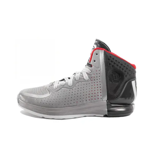 Adidas D Rose 4 Устойчивые к истиранию MID Баскетбольные кроссовки для игры Мужские Серый Черный