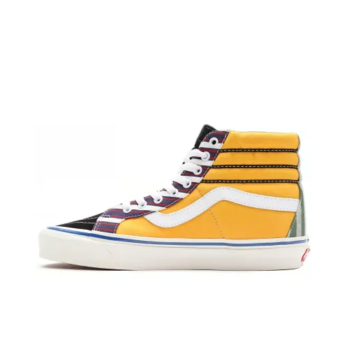 VANS SK8 High Топ Скейтборд Кроссовки Унисекс Черный Белый Красный