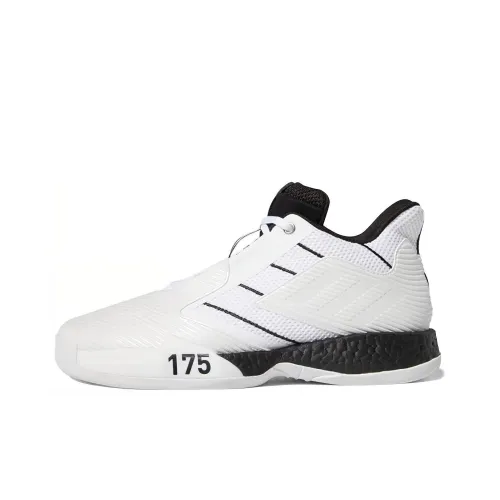 Adidas T Mac Millennium 2 Амортизация Износостойкий Низкий Топ Винтажные Баскетбольные Кроссовки Мужские Белый Черный