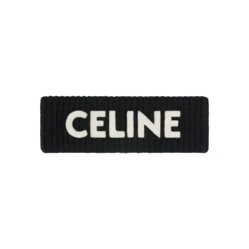 CELINE Шерсть Резинки для волос Черный Унисекс