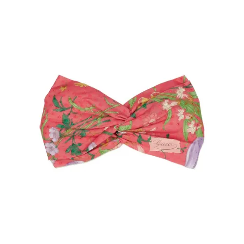 GUCCI Шелковый ободок женский розовый фиолетовый