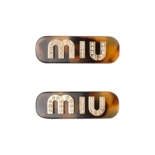 MIU MIU Заколка для волос Женская Черепаховый