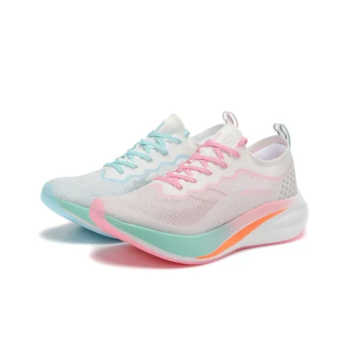 LIZHIPAO Беговые кроссовки Низкий верх Несоответствующие цвета/Неоново-белый & Розовый & Синий Унисекс