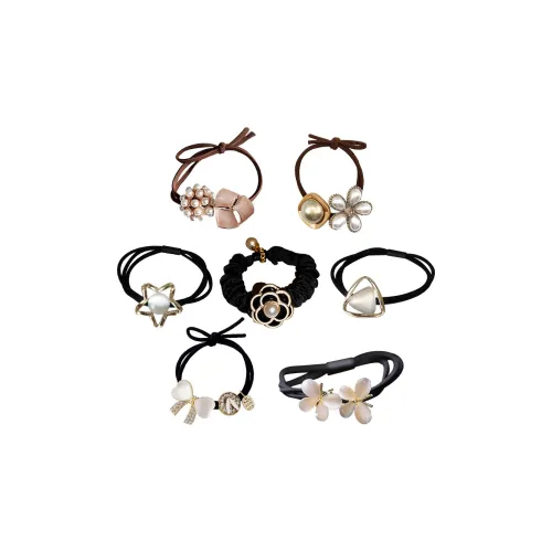 SENDME Резиновые Bands, Имитация Опала, Комбинированные Кубические Циркониевые Резинки-спирали для волос Женские