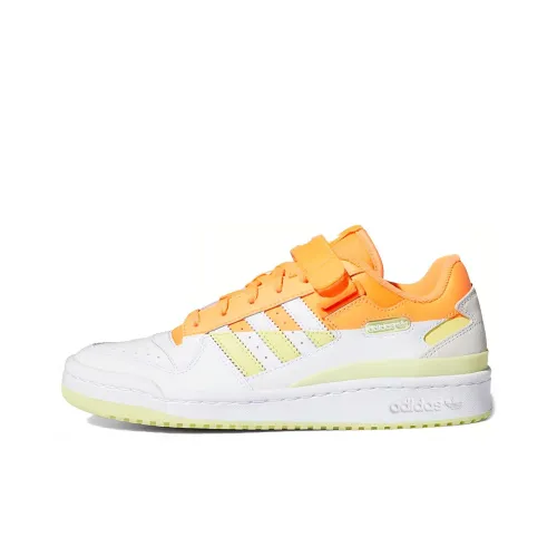Adidas Originals FORUM Low Премиум Низкие Кроссовки для скейтбординга Унисекс Белый Оранжевый