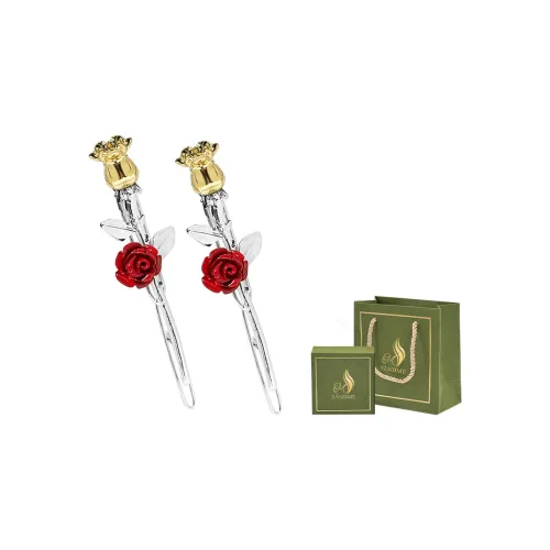 SENDME Сплав Заколки для волос Маленький принц'S Розовый Двухкомпонентный Набор Женские