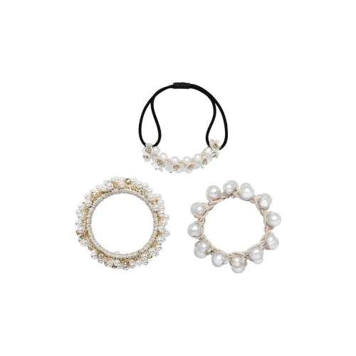 ROYALSASA Резиновая лента искусственная жемчужина резинка для волос женская