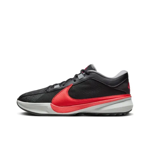 Nike Freak 5 Low Топ Баскетбольные кроссовки Мужской Черный Красный
