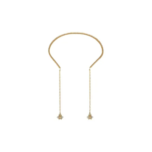 GUCCI Металлические ободки для волос, золотые, женские