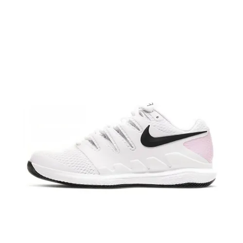 Nike Air Zoom Vapor X Court Shock Absorbers Slip-Resistant Low Top Tennis Shoes Women's White Pink