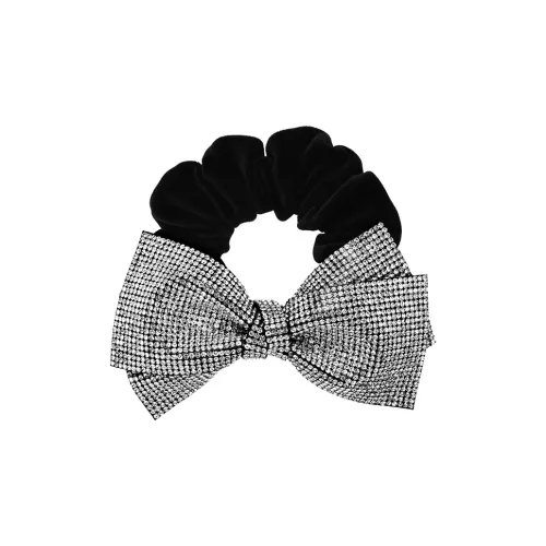 ROYALSASA Велюр Искусственный кристалл Резинка для волос Женские