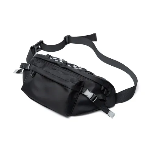 MOYYI Oxford Wallet Medium Unisex Black MOYYI Оксфорд Банан Средний Унисекс Черный