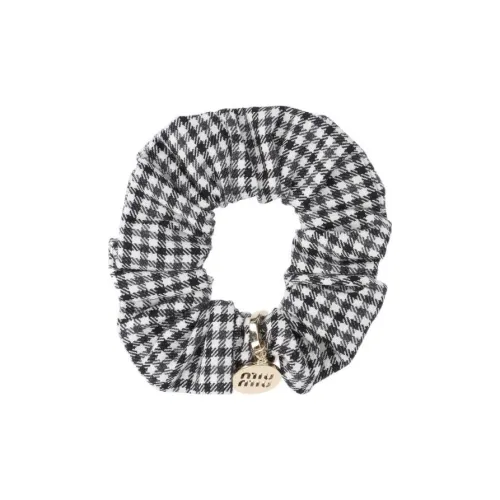 MIU MIU Шерсть Резинки-спирали для волос Женские Черный