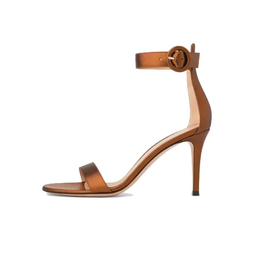 GIANVITO ROSSI Portofino one Ремень Сандалии Коричневый Женские