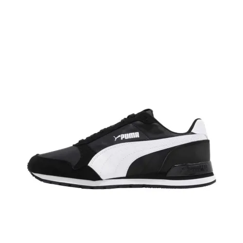 PUMA ST Runner V2 Амортизация Устойчивый к истиранию Легкий Низкий Топ Повседневные Беговые кроссовки Унисекс Черный