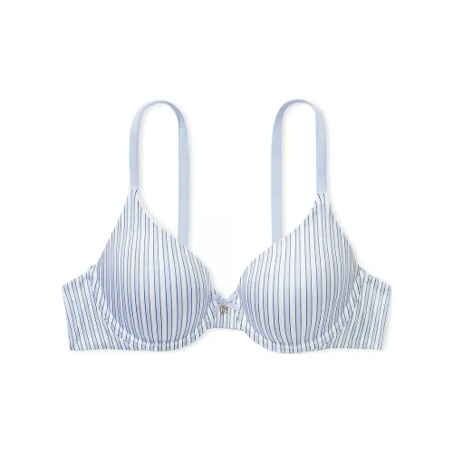 Victoria's Secret BODY By Victoria Коллекция 7443 Дышащий Легко Подкладанный Полный Покрытие Бюстгальтер Женский Синий Белый