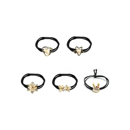 Left Europe Сплав + Искусственный Опал + Нейлон Резинки-спирали для волос Женские