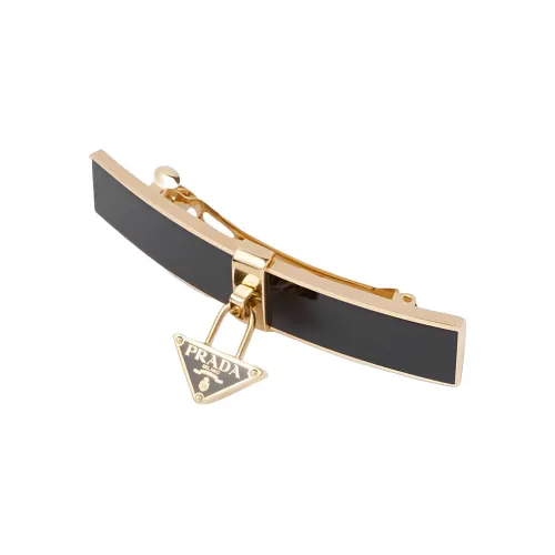 PRADA Металлические заколки для волос, черные, женские