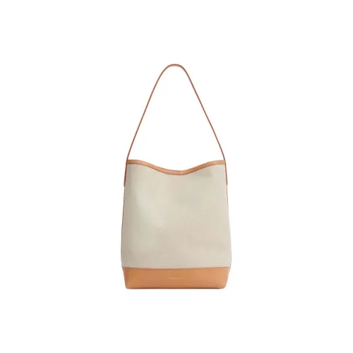 MANSUR GAVRIEL Холст и кожа Сумка Сумка через плечо Сумка для ношения на плече Женская Светло-коричневая и Бежевая