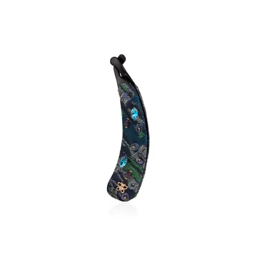 She's Модный Color Block Jacquard Banana Vertical Заколка для волос Женские