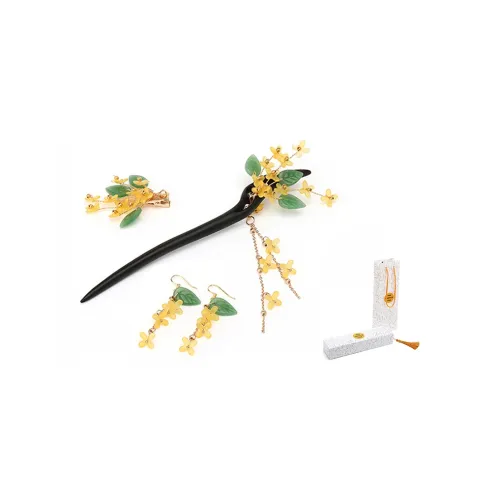 FREE RABBITⅡ Сандаловое дерево + Цветная глазурь Шпильки для волос Женские