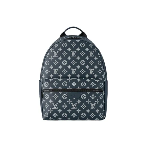 LOUIS VUITTON Monogram SHADOW Телячья кожа Рюкзак Мужской Ink Синий