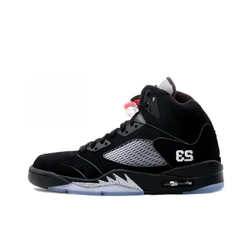 Jordan Air Jordan 5 Retro Black Metallic MID Top Vintage Баскетбольные Кроссовки Мужские Черные 2007