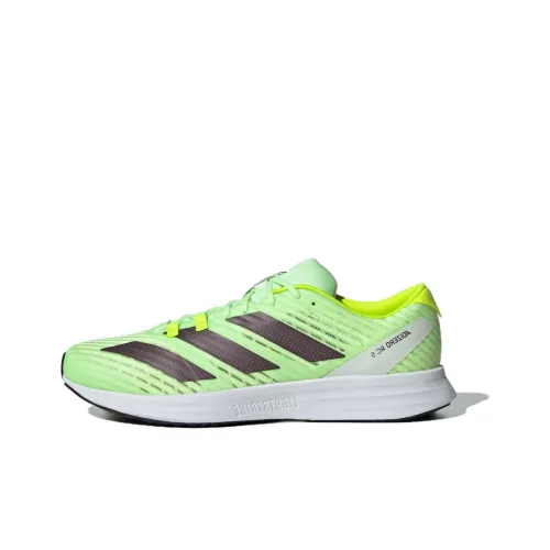 Adidas Adizero RC 5 Беговые кроссовки Низкий топ Зеленый/Яркий Лимон Унисекс