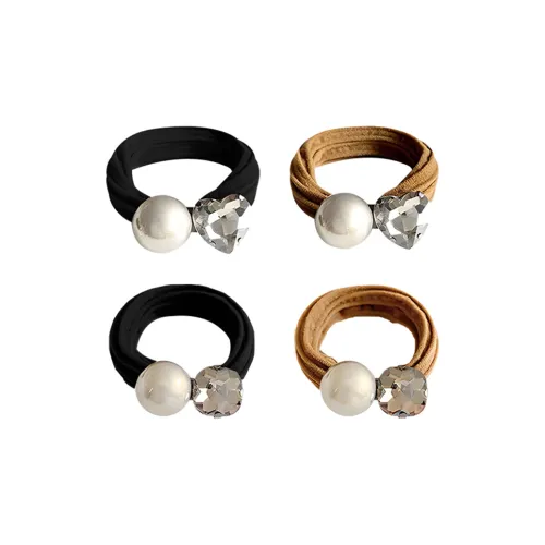 SENDME Эластичный шнур, Искусственная жемчужина, Стразы, Резинки-спирали для волос Женские