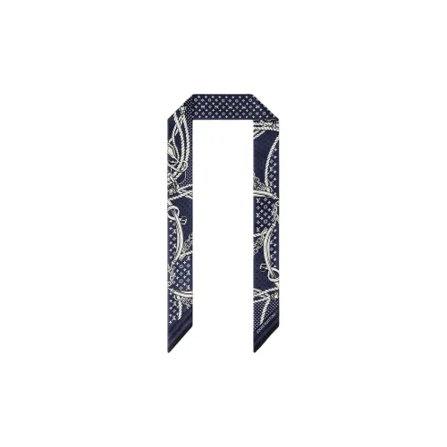 LOUIS VUITTON Шелковые повязки на голову Женские Синие