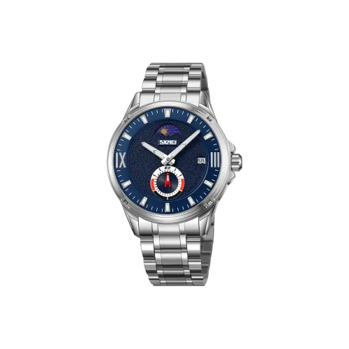 SKMEI Кварцевый механизм Мужские часы 44 мм Синий