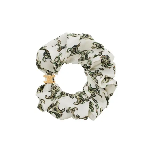 CELINE Шелковая резинка для волос Женская Белая