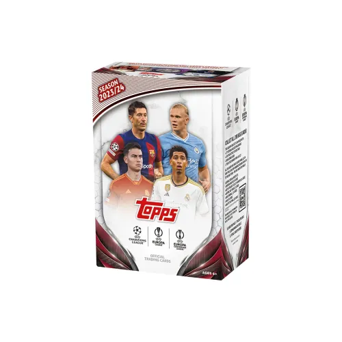 Topps 23 24 UEFA Клубные соревнования Champions League Ценовая коробка Игроков Карты Спортивные карты